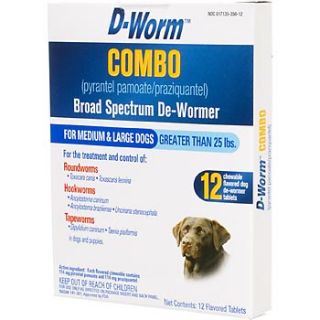 D Worm Combo Broad Spectrum Dog De Wormer