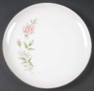 Ekco China 1203 Dinner Plate, Fine China Dinnerware   Generation, Pink Roses, Gr