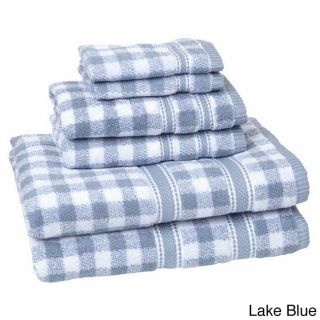 Mary Janes Farm Gingham Check 6 piece Towel Set