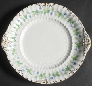 Royal Crown Derby Medway (Burford) Handled Cake/Pastry Plate, Fine China Dinnerw