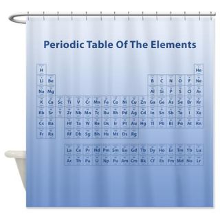 Blue Periodic Table Shower Curtain  Use code FREECART at Checkout