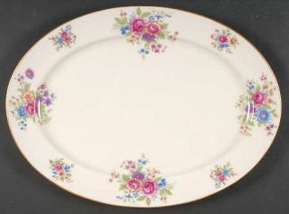 Lenox China Aurora 17 Oval Serving Platter, Fine China Dinnerware   Multicolor