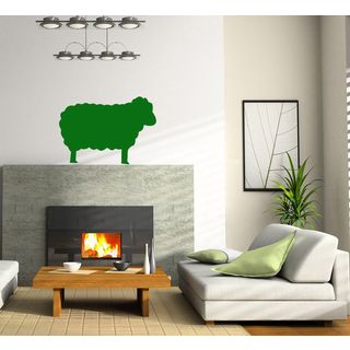 Sheep Vinyl Wall Decal (Glossy greenEasy to applyDimensions 25 inches wide x 35 inches long )