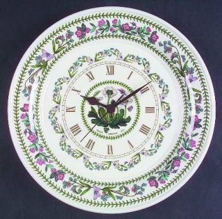 Portmeirion Variations Clock Plate, Fine China Dinnerware   Various Flowers In C