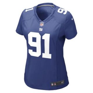 NFL New York Giants (Justin Tuck) Womens Football Home Game Jersey   Rush Blue