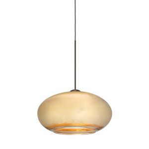 Besa Lighting BEL 1XP 2492GF BR Brio 7 1 Light Pendant