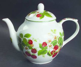 Roy Kirkham Fruit Garden Teapot & Lid, Fine China Dinnerware   Different Fruit