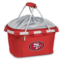 Picnic Time Metro Basket San Francisco 49ers red (RedDimensions 19 inches high x 11 inches wide x 10 inches deepLightweight Waterproof interiorExpandable drawstring topAluminum frameExterior zip closure pocket )