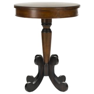 Safavieh Jennifer Dark Brown Side Table (Dark BrownMaterials BirchwoodDimensions 26 inches high x 20 inches wide x 20 inches deepThis product will ship to you in 1 box.Minor assembly required )