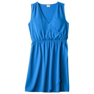 Merona Womens Woven Drapey Dress   Brilliant Blue   XL
