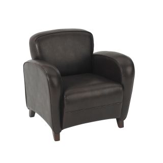 Office Star Products Embrace Eco Leather Club Chair (Mocha Weight capacity 300 lbs Dimensions 31.5 inches high x 31.5 inches wide x 29.5 inches deep Seat size 20.75 inches wide x 20.25 inches deep Back size 23.5 inches wide x 16.5 inches high Seat hei