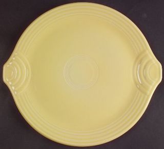 Homer Laughlin  Fiesta Yellow (Newer) Handled Cake Plate, Fine China Dinnerware