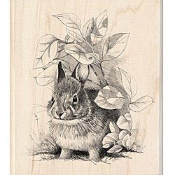 Inkadinkado Bunny Retreat Rubber Stamp