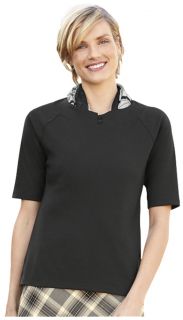 Ballet neck Interlock Tee