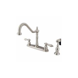 Elements of Design EB1758ALBS Universal Two Handle Centerset Kitchen Faucet With