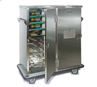 FWE   Food Warming Equipment Patient Tray Cart, 3 Door, 18 Tray Capacity, Full Bumper, Stainless.