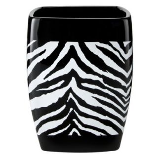 Zebra Ceramic Wastebasket