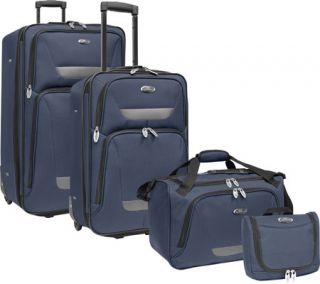 US Traveler Westport 4 Piece Luggage Set   Navy Luggage Sets