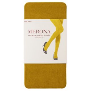 Merona Womens Premium Control Top Opaque Tights   Tibetan Gold S/M