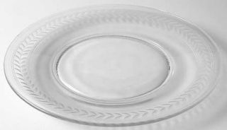 Fostoria Laurel Luncheon Plate   Stem #6017, Cut #776