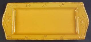 Signature Bella Yellow (Mustard) 18 Rectangular Serving Platter, Fine China Din