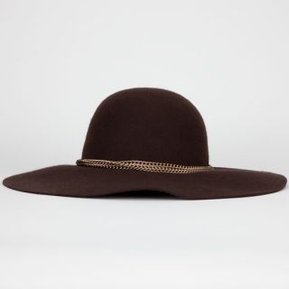 Felt Womens Floppy Hat Brown One Size For Women 224433400