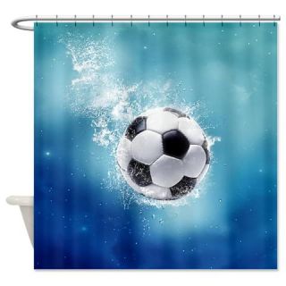  Soccer Water Splash Shower Curtain  Use code FREECART at Checkout