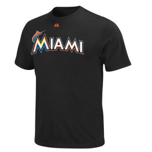 Miami Marlins Majestic MLB Official Wordmark T Shirt