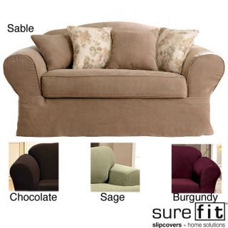 Sure Fit Suede Supreme Washable Sofa Slipcover
