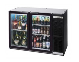 Beverage Air 72 in Food Rated Pass Thru Backbar Storage Cabinet w/ 6 Glass Doors, 36 in H, Stainless