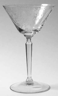 Cambridge Rose Point Clear Champagne/Tall Sherbet   Stem #3106, Clear,  Etched