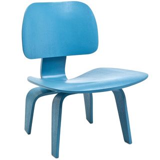 Molded Light Blue Plywood Lounge Chair