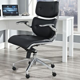 Modway Push Mid Back Office Chair with Arms EEI 1062 Color Black