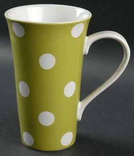 Style Happy Sugarland Latte Mug, Fine China Dinnerware   Various Color Dots,Stri