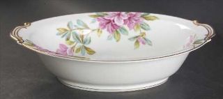 Noritake Azalea 10 Oval Vegetable Bowl, Fine China Dinnerware   Pink Flowers, W