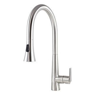 Eclipse Style Solid Stainless Steel Lead free Single handle Pull Out Sprayer Kitchen Mixer Faucet