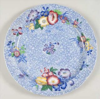Spode Wild Flower Blue 12 Chop Plate/Round Platter, Fine China Dinnerware   Blu