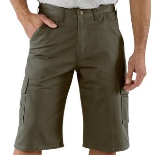 Carhartt Utility Cargo Shorts   Cotton Twill (For Men)   MOSS ( )
