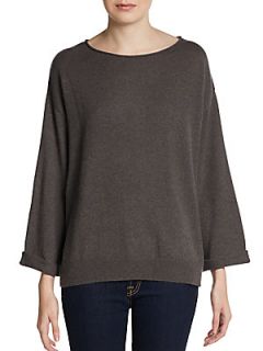 The Reveler Cashmere Top   Ashen