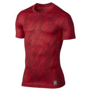 Nike Pro Combat Core Compression Supernatural Mens Shirt   Light Crimson