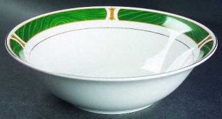 Sango Malachite 9 Round Vegetable Bowl, Fine China Dinnerware   Majesty,Green &