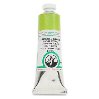 Old Holland Cinnabar Green Light Extra D43 Classic Oil Color (Cinnabar green light extra D43If Old Holland classic colors seem too strong in color mixing, try mixing the colors with a white oil paint first. )