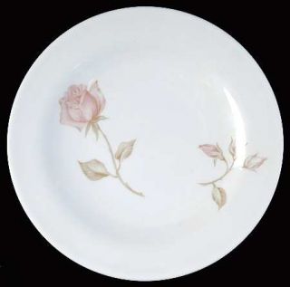 Iroquois Beige Rose (Rim) Bread & Butter Plate, Fine China Dinnerware   Rim Shap