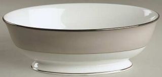 Lenox China Federal Platinum Frost 9 Oval Vegetable Bowl, Fine China Dinnerware