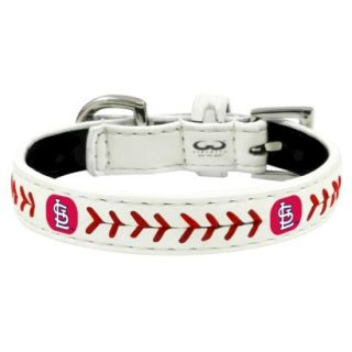St. Louis Cardinals Classic Leather Toy Baseball Collar