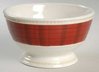 Fitz & Floyd Town & Country Soup/Cereal Bowl, Fine China Dinnerware   Red Leaves