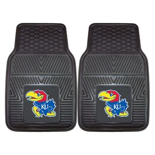 Fanmats Kansas 2 piece Vinyl Car Mats (100 percent vinylDimensions 27 inches high x 18 inches wideType of car Universal)