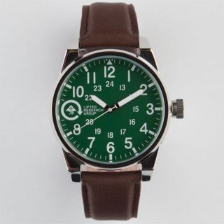Field & Research Watch Silver/Green One Size For Men 216423140