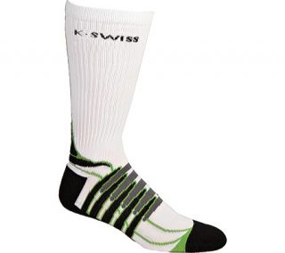 Mens K Swiss KS60233 (2 Pack)   Bright Green/Castle Grey Athletic Socks