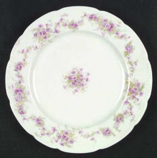 Bassett Bss3 Dinner Plate, Fine China Dinnerware   Pink Flowers, Green Leaves, S